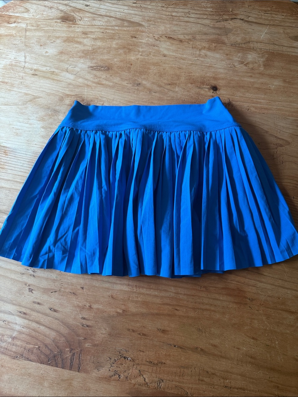 Blue Pleated Women’s Athletic Skirt